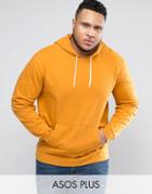 Asos Plus Hoodie In Yellow - Yellow