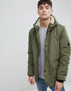 D-struct Sherpa Lined Parka Poly - Green