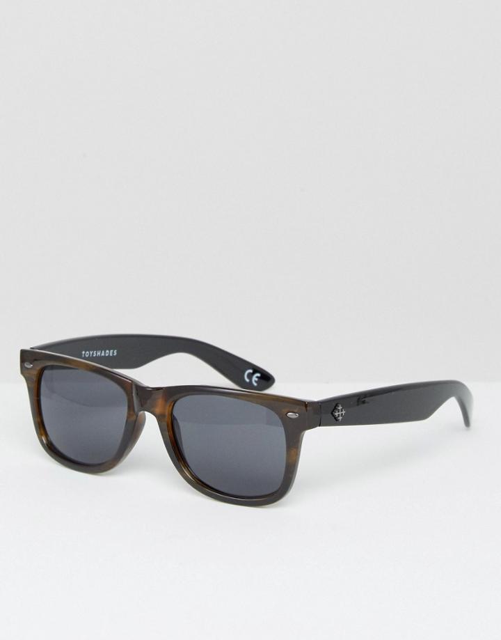 Toyshades D Frame Sunglasses - Brown