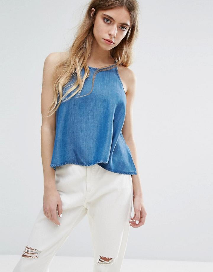 Native Youth 90's Tencel Swing Top - Blue