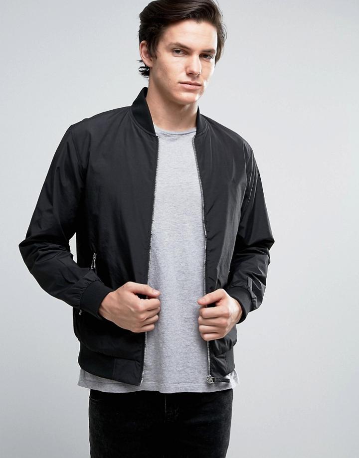 Jack & Jones Originals Bomber Jacket - Black