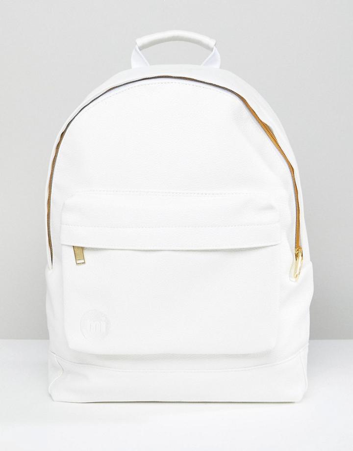 Mi-pac Tumbled Backpack In White - White