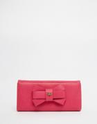 Vivienne Westwood Purse With Pink Bow - Pink