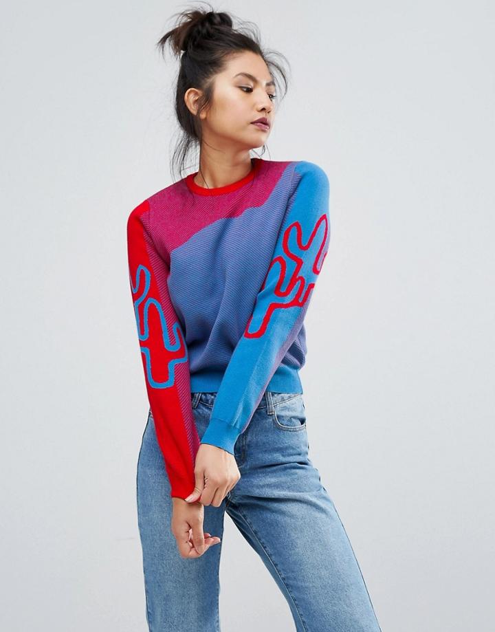 Ziztar Cactus Half Sweater - Multi