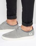 Fred Perry Shields Suede Sneakers - Gray
