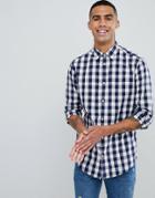 Jack & Jones Essentials Slim Fit Gingham Shirt-navy