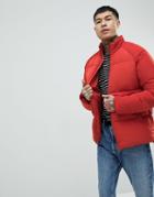 Asos Puffer Jacket In Red - Red
