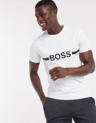 Boss Beachwear Logo T-shirt In White