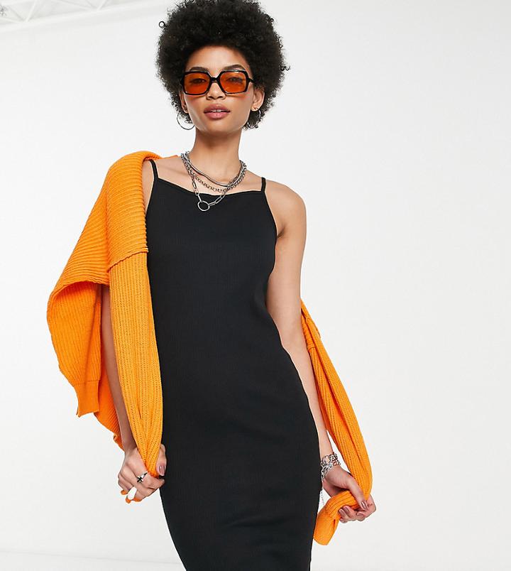 Noisy May Tall Strappy Mini Dress In Black