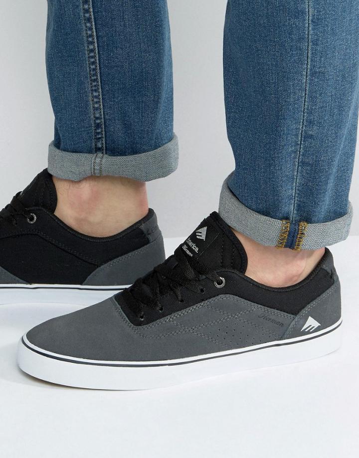 Emerica Herman Sneakers In Black - Black