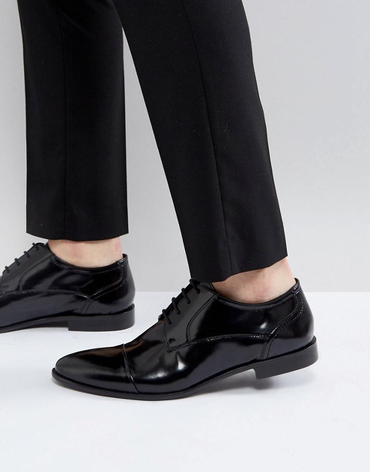 Kg By Kurt Geiger High Shine Toe Cap Shoes - Black