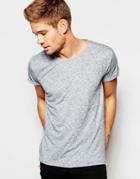 Selected Homme Marl T-shirt - Dark Gray