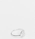 Kingsley Ryan Recycled Sterling Silver Small Signet Ring With Etching