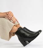 Asos Design Wide Fit Reside Heeled Ankle Chelsea Boots - Black