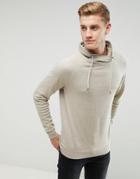 Esprit Cashmere Mix Funnel Neck Sweater - Beige