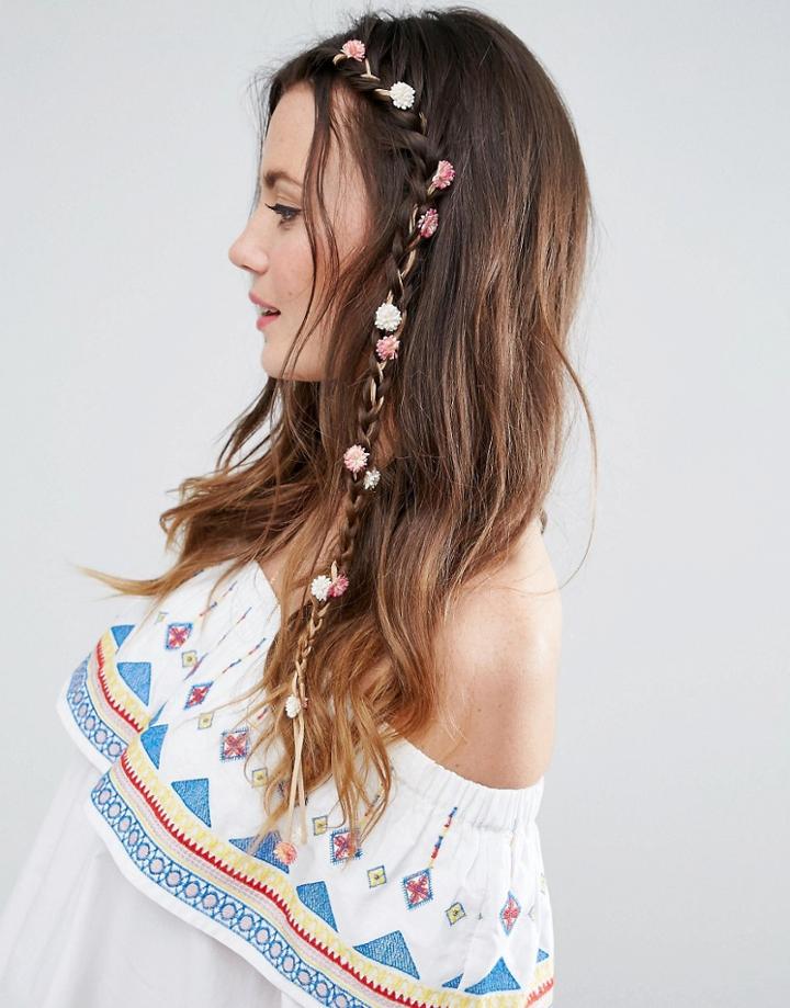 Asos Mini Carnation Hair Clip - Multi