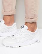 Puma R698 Leather Sneakers - White