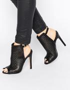 Truffle Collection Helen Cut Out Heeled Sandals - Black