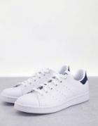 Adidas Originals Vegan-friendly Stan Smith Sneakers In White And Navy