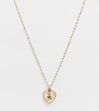 Regal Rose Mabel Necklace With Teddy Pendant In Sterling Silver With Gold Plate