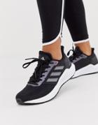 Adidas Running Solar Ride Sneakers In Black - Black