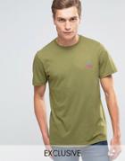 Penfield T-shirt With Mountain Logo In Olive Exclusive - Green