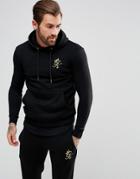 Gym King Muscle Hoodie In Black With Gold Logo - Black