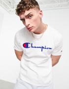 Champion Large Script Logo T-shirt In White