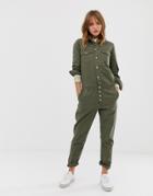 Only Denim Boiler Suit - Green