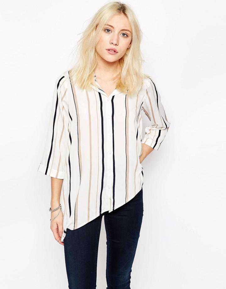 Influence Stripe Shirt - White Stripe