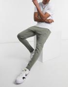 The Couture Club Slim Fit Archive Update Embroidered Sweatpants In Green