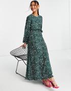 Trendyol Maxi Dress In Green Floral