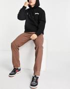 Asos Design Dad Jeans In Brown Corduroy