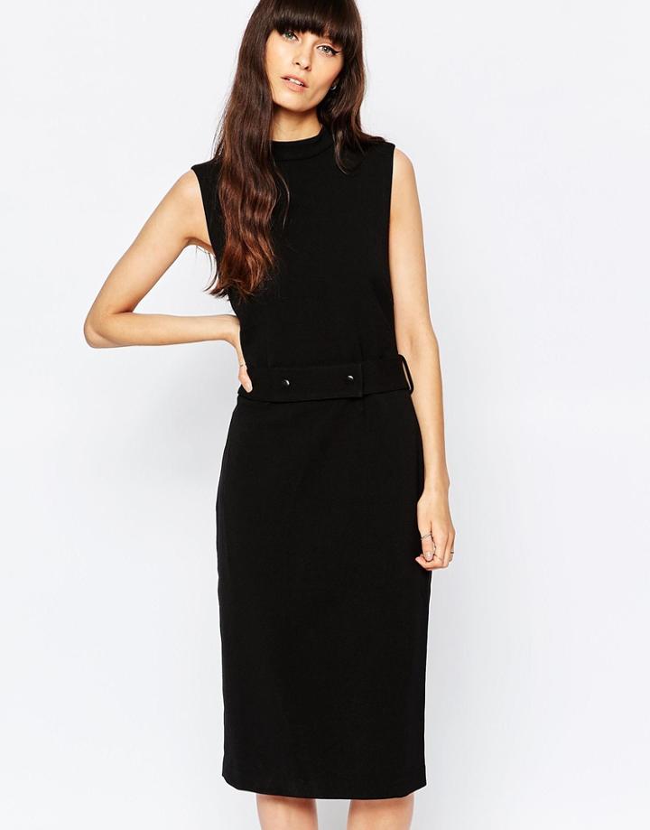 Selected Likka Pencil Dress - Black