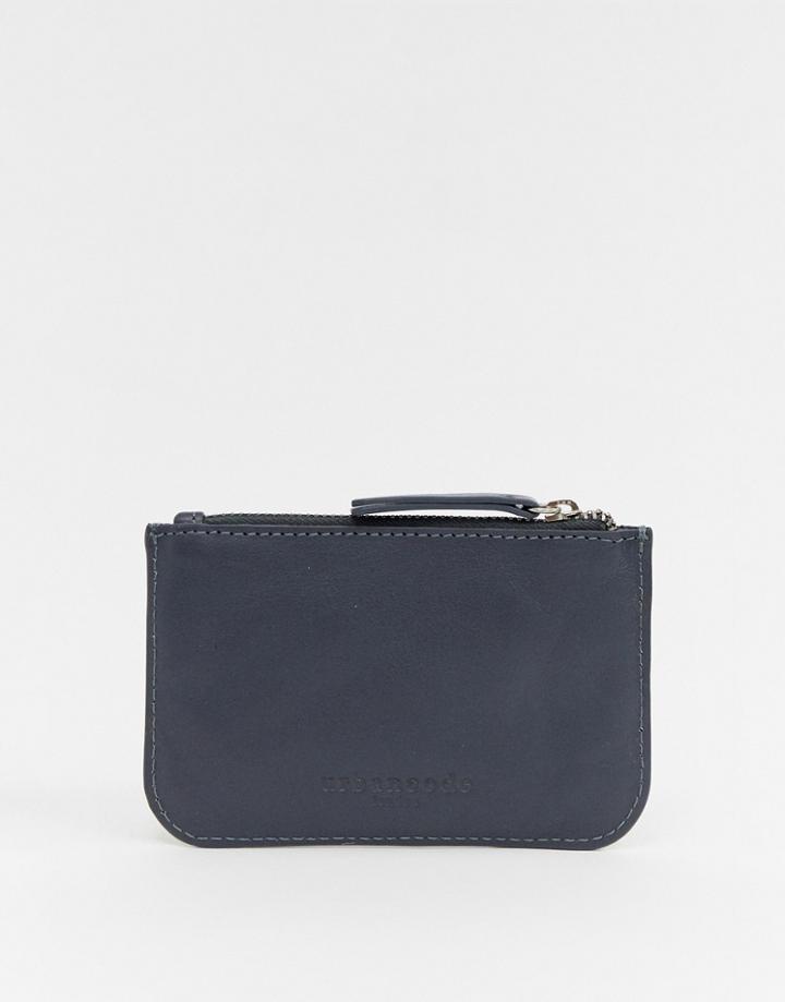Urbancode Leather Coin Purse With Card Holder - Brown