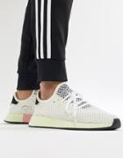 Adidas Originals Deerupt Runner Sneakers In White Cq2629