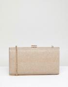 Coast Gold Glitter Box Clutch Bag - Gold