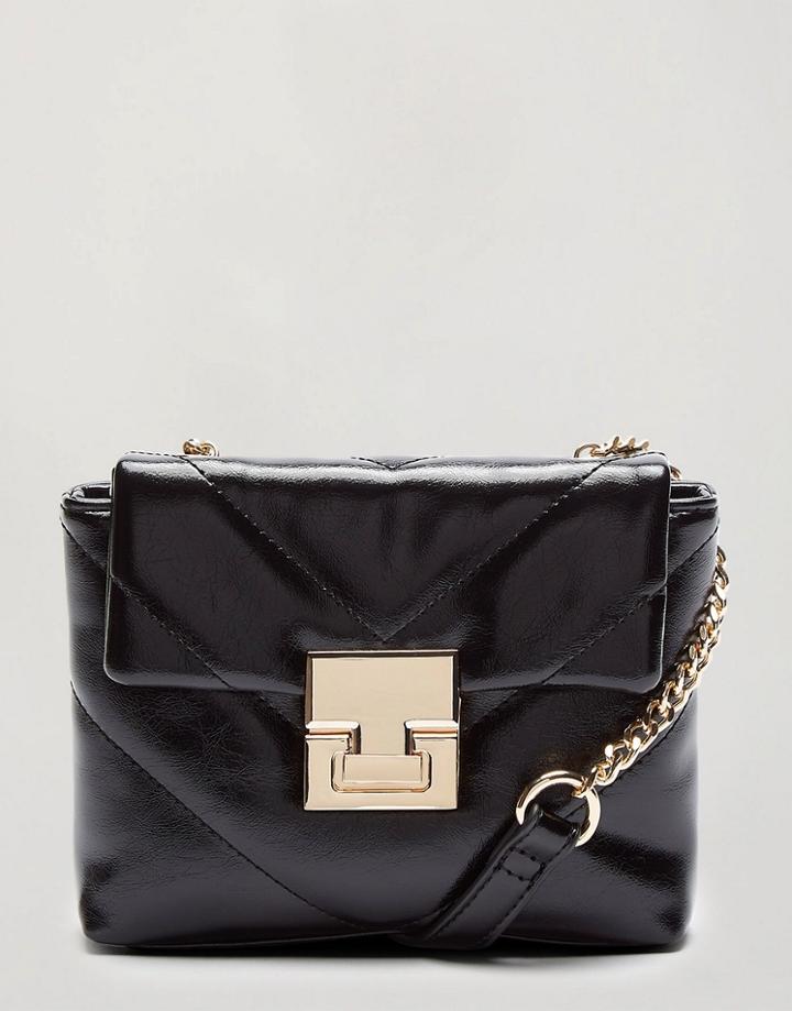 Miss Selfridge Quilted Bag In Black