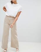 Weekday Ace Wide Leg Jeans With Organic Cotton In Mid Blue - Blue