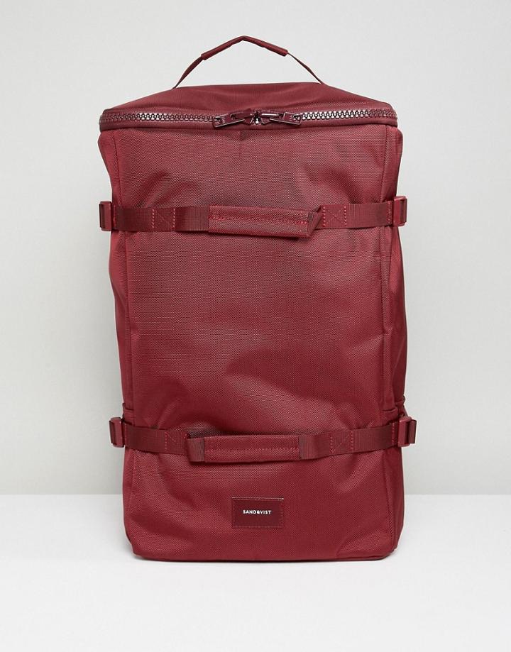 Sandqvist Zack Backpack In Red - Red