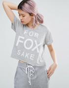 Wildfox For Fox Sake T-shirt - Heather Gray