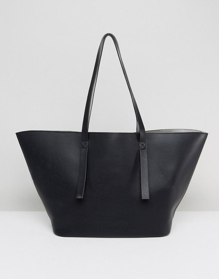 Asos Reversible Shopper Bag - Black