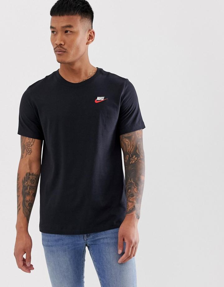 Nike Club T-shirt In Black