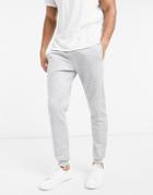 River Island Quilted Sweatpants In Gray-grey