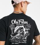 Billabong Olas Falsas Back Print T-shirt In Black Exclusive At Asos