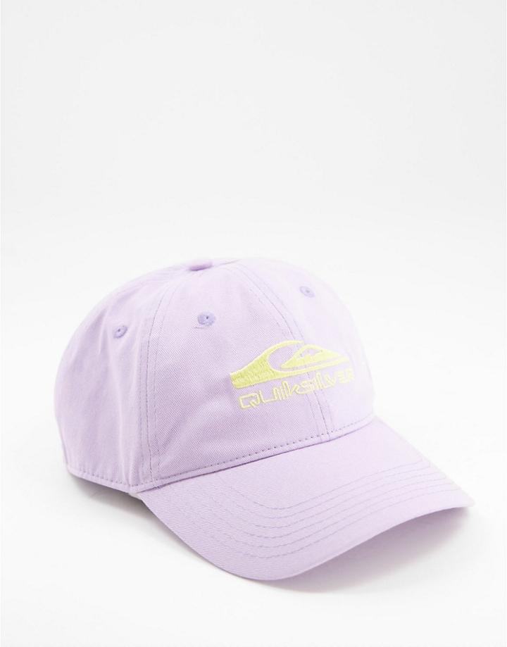 Quiksilver Baseball Cap In Pastel Purple