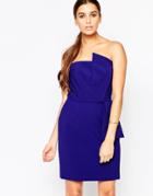 Adelyn Rae Asymmetric Strapless Dress - Blue