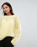 Gestuz Loose Knitted Sweater - Yellow