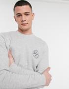 Jack & Jones Originals Sweatshirt With Crew Neck & Small Logo In Gray-grey