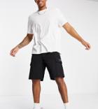 Sixth June Utility Relaxed Fit Cargo Shorts In Black